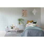 Huntonit skygge soft menthol og wood panelbord Rustic Bedroom 1.jpg